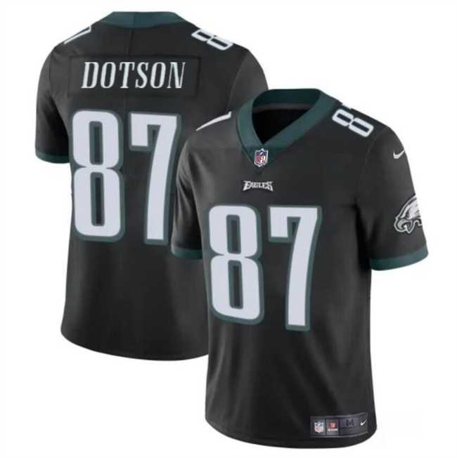 Men & Women & Youth Philadelphia Eagles #87 Jahan Dotson Black Vapor Untouchable Limited Stitched Jersey